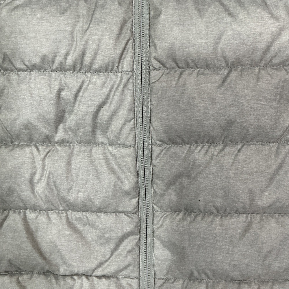 Eddie Bauer 650 Down Puffer Vest Womens Medium Gray Comfort Classic Logo Outdoor - Picture 13 of 13